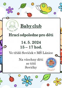 Baby club květen