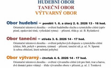 TALENTOVÉ ZKOUŠKY