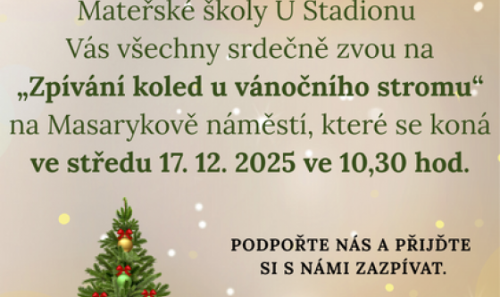 ZPÍVÁNÍ KOLED U VÁNOČNÍHO STROMU