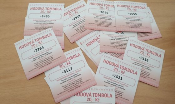VÝSLEDKY HODOVÉ TOMBOLY