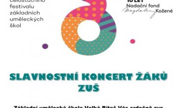 SLAVNOSTNÍ KONCERT ŽÁKŮ ZUŠ