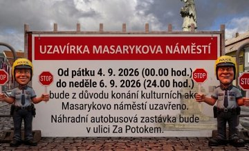 UZAVÍRKA MASARYKOVA NÁMĚSTÍ