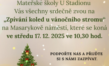 ZPÍVÁNÍ KOLED U VÁNOČNÍHO STROMU