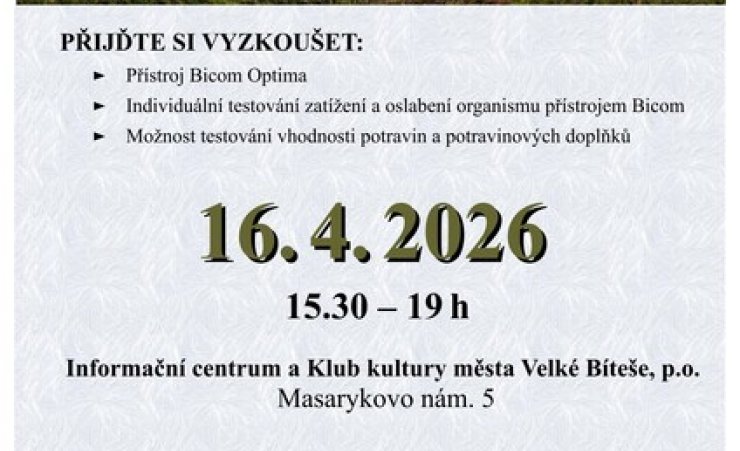 Den otevřených dveří BIOREZONANCE BICOM Optima