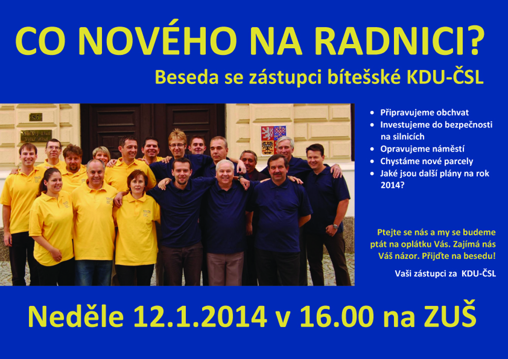 Beseda se zástupci KDU leden 2014