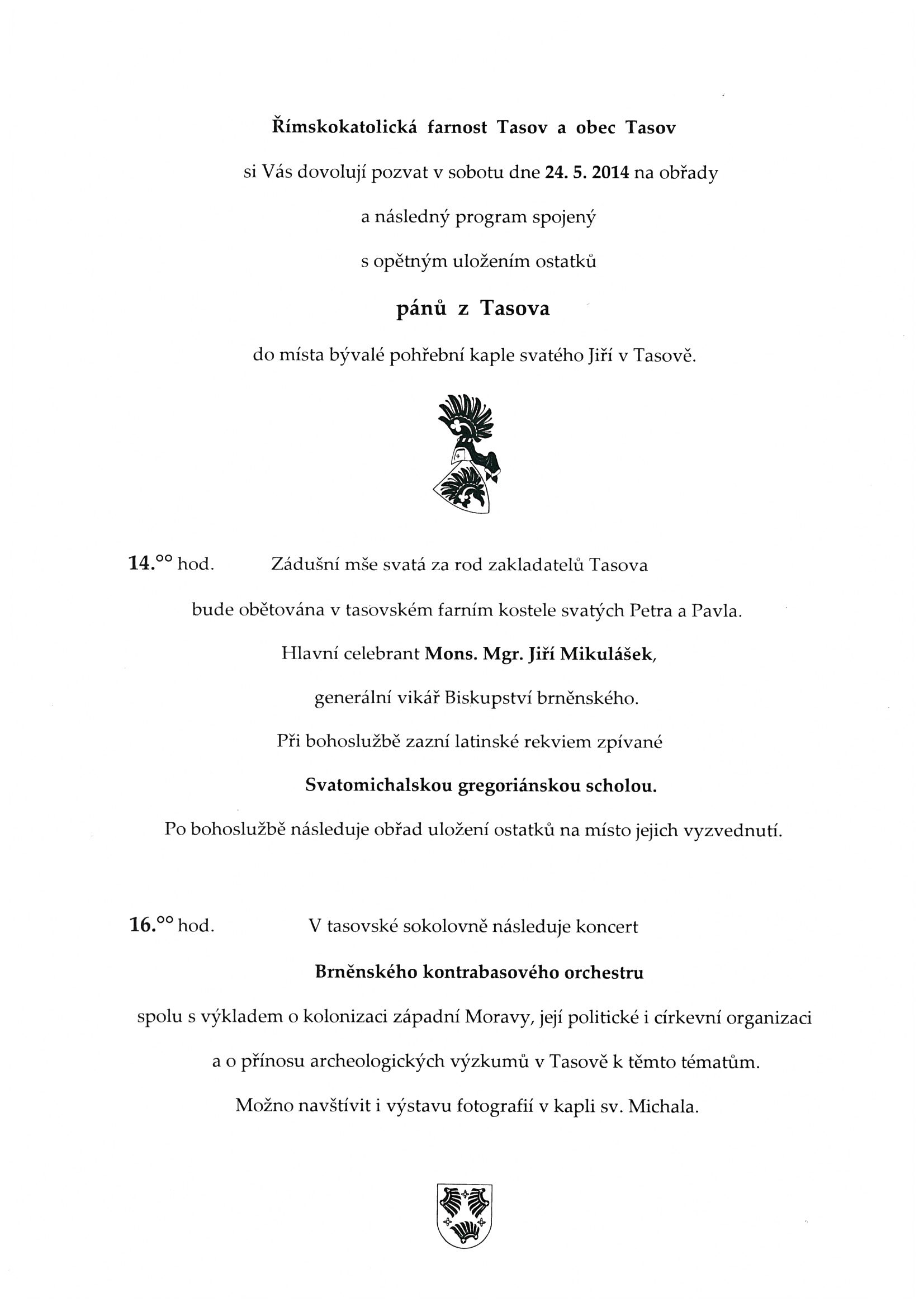 pozvanka Tasov 24 05 2014