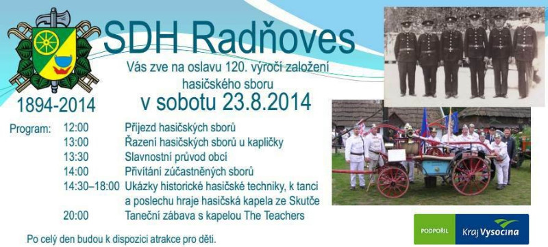 pozvánka Radňoves