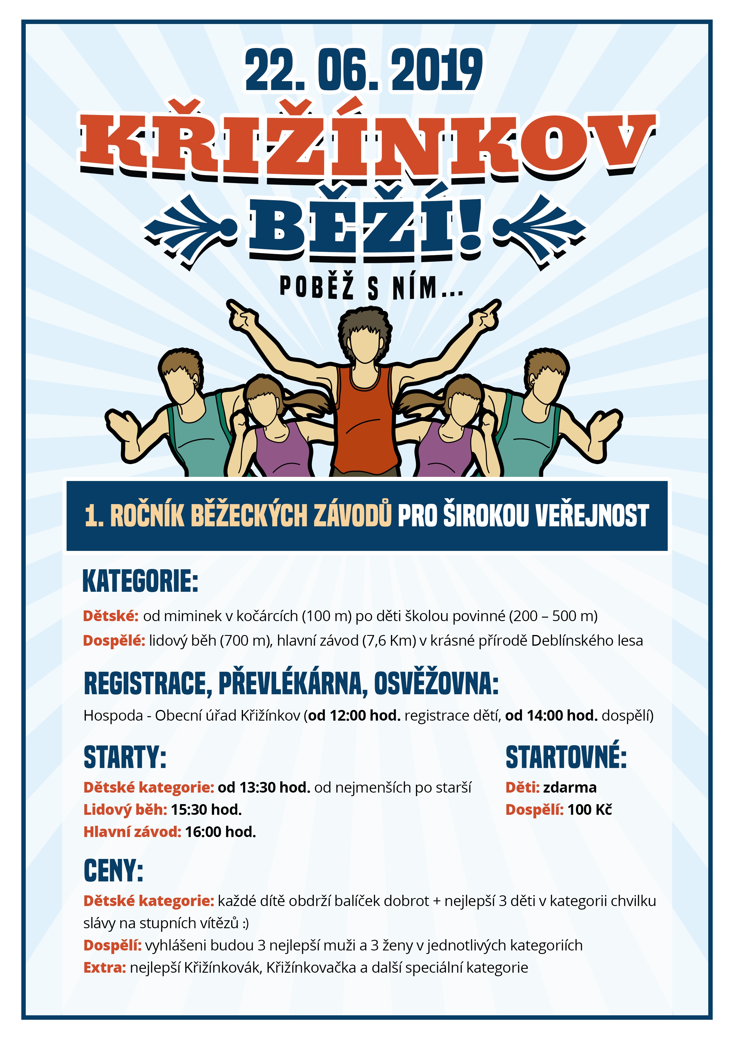 Křižínkov běží plakát