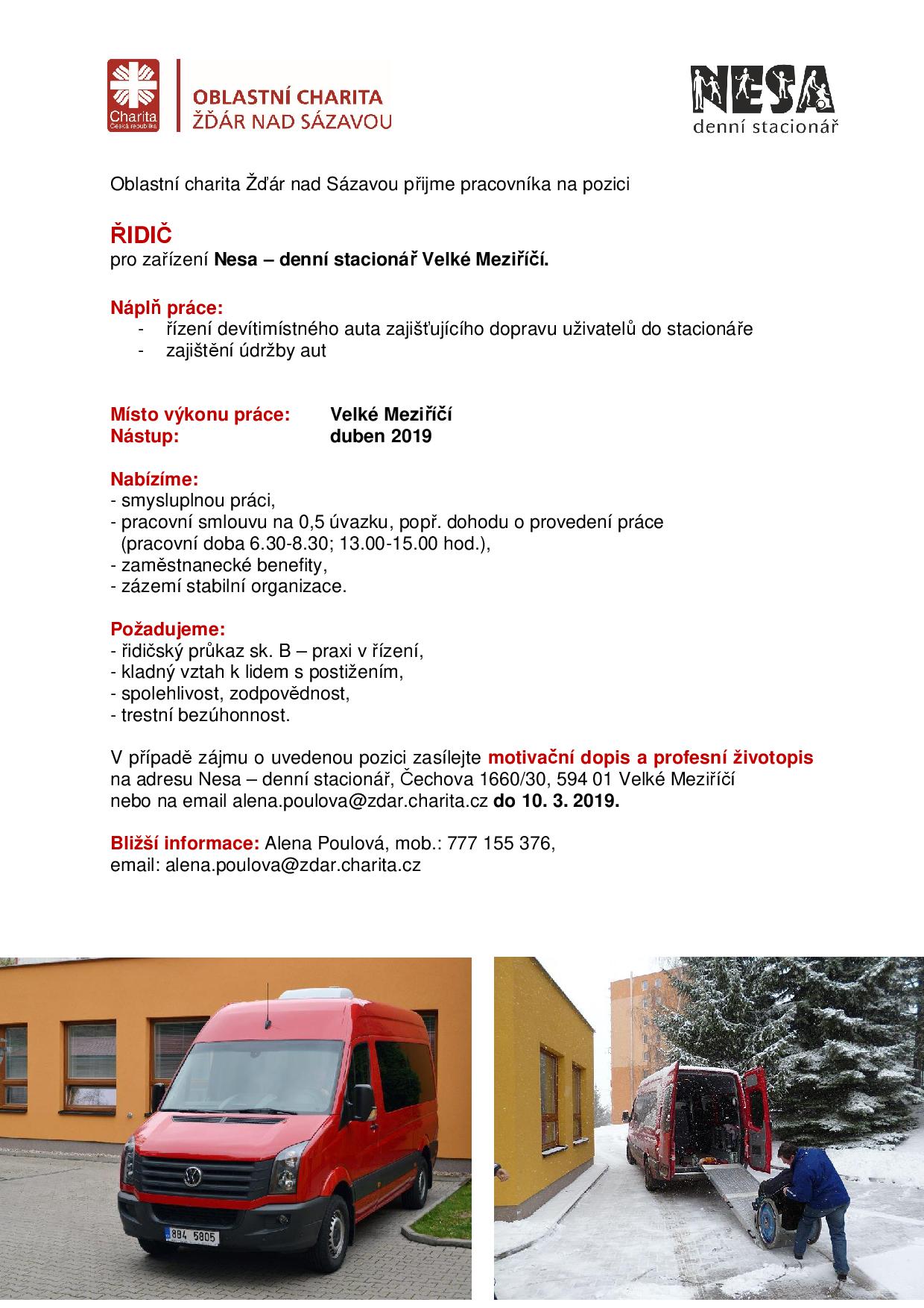 VŘ Nesa řidič 2-2019