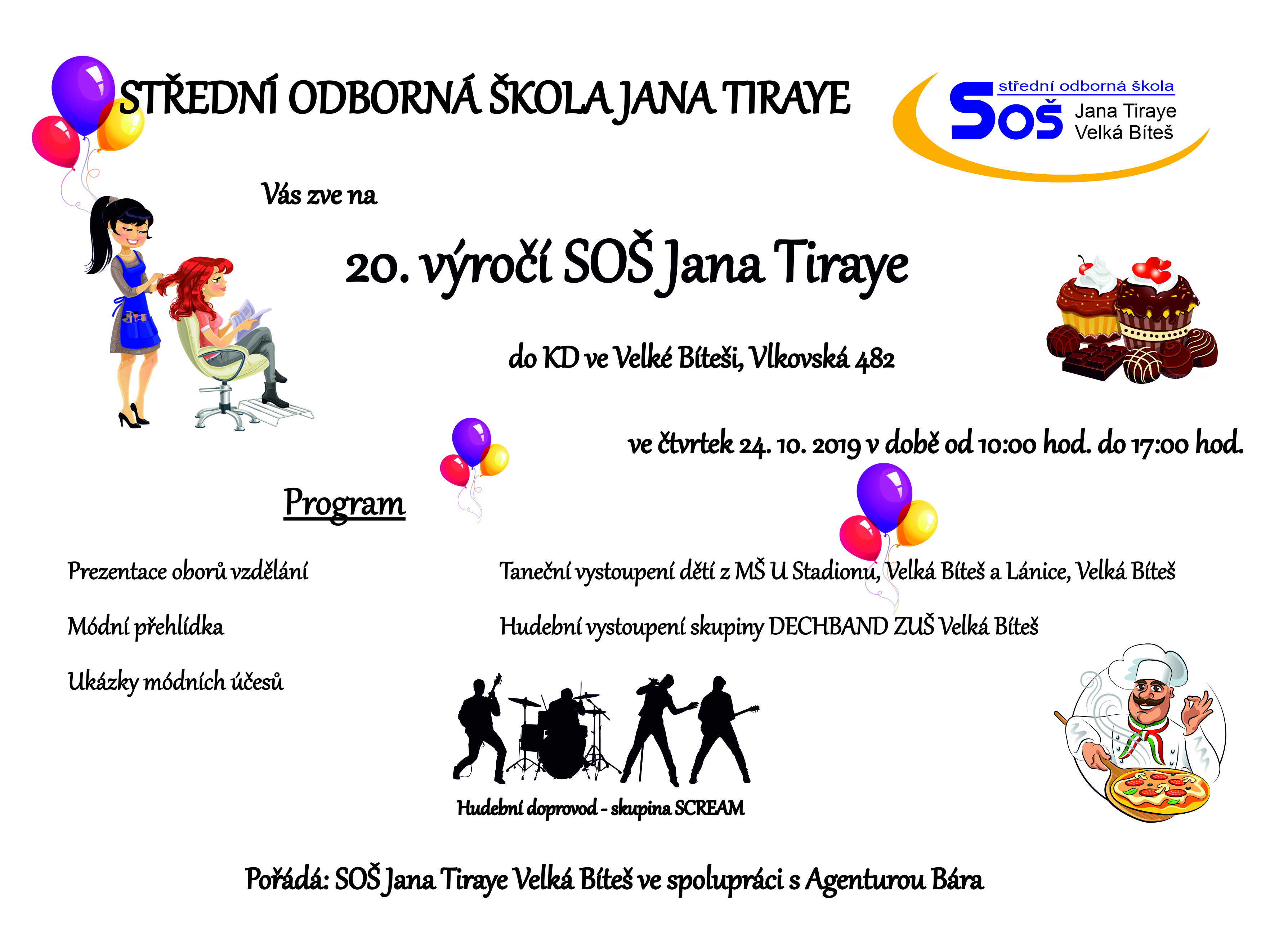 20. výročí SOŠ J. Tiraye