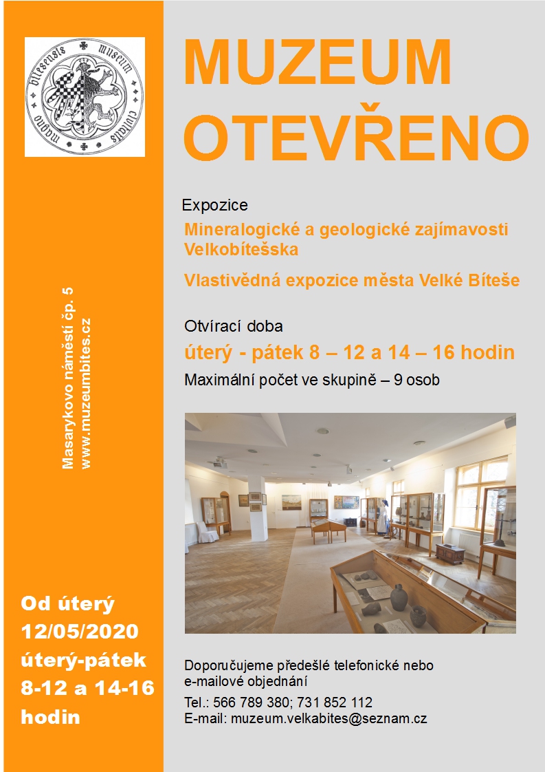 Plakát - znovuotevření muzea