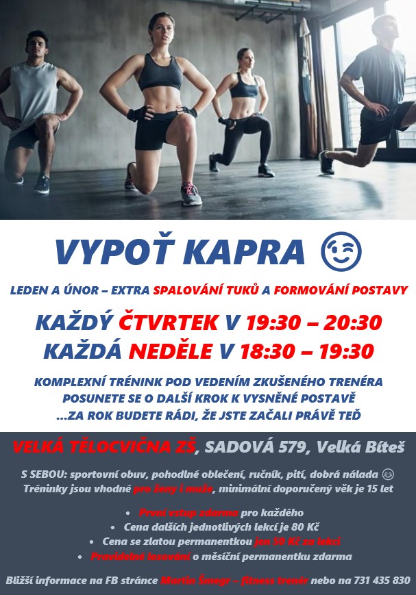 Vypot kapra 2020cvičení