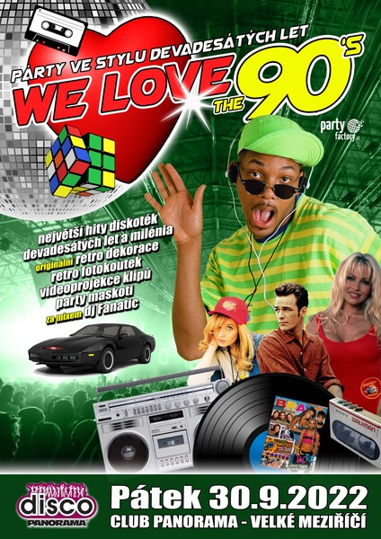 MC Panorama retro we love 90s - plakát 1