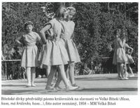 Královničky jako scénka v roce 1958