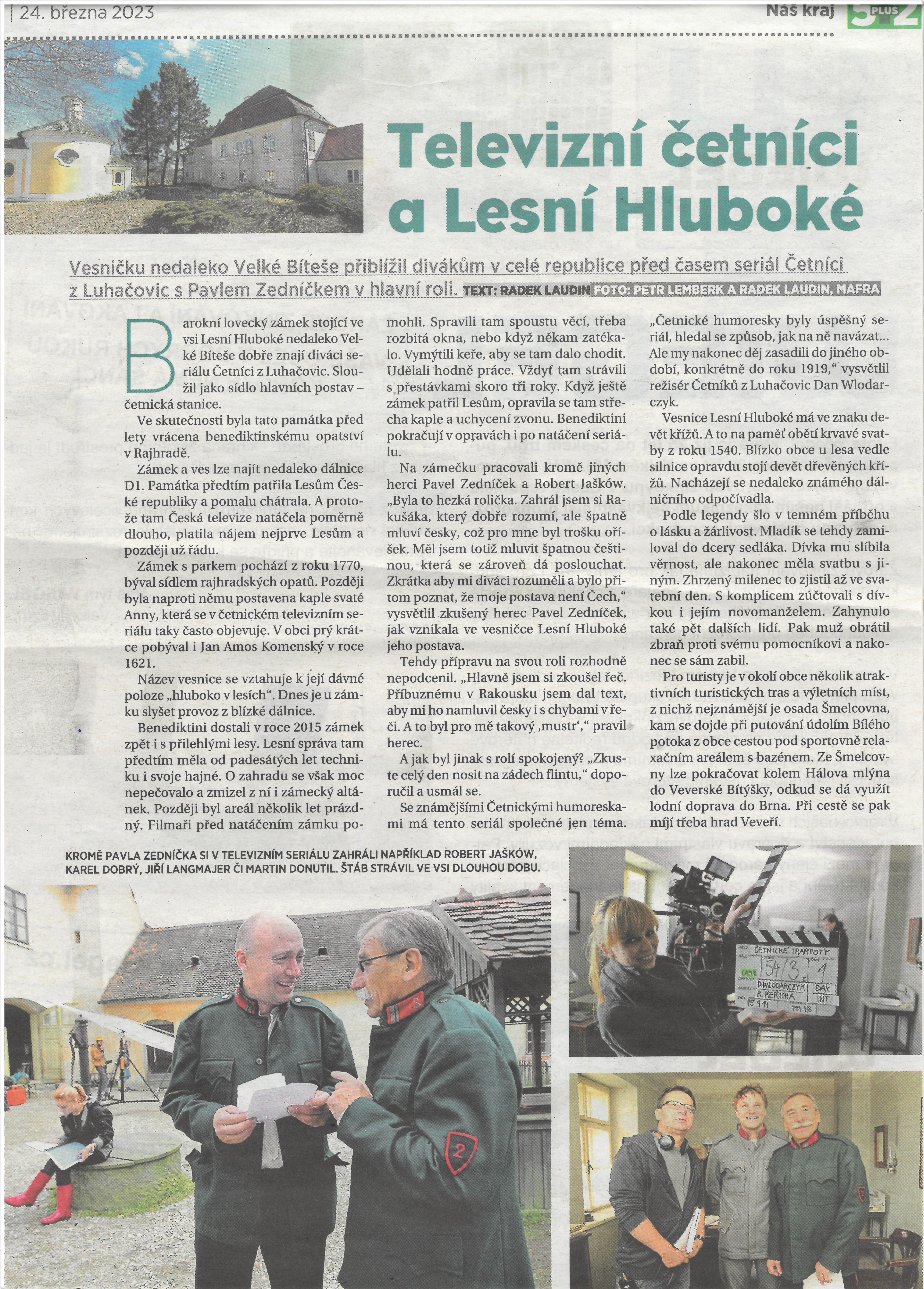 Lesní Hluboké článek Četníci