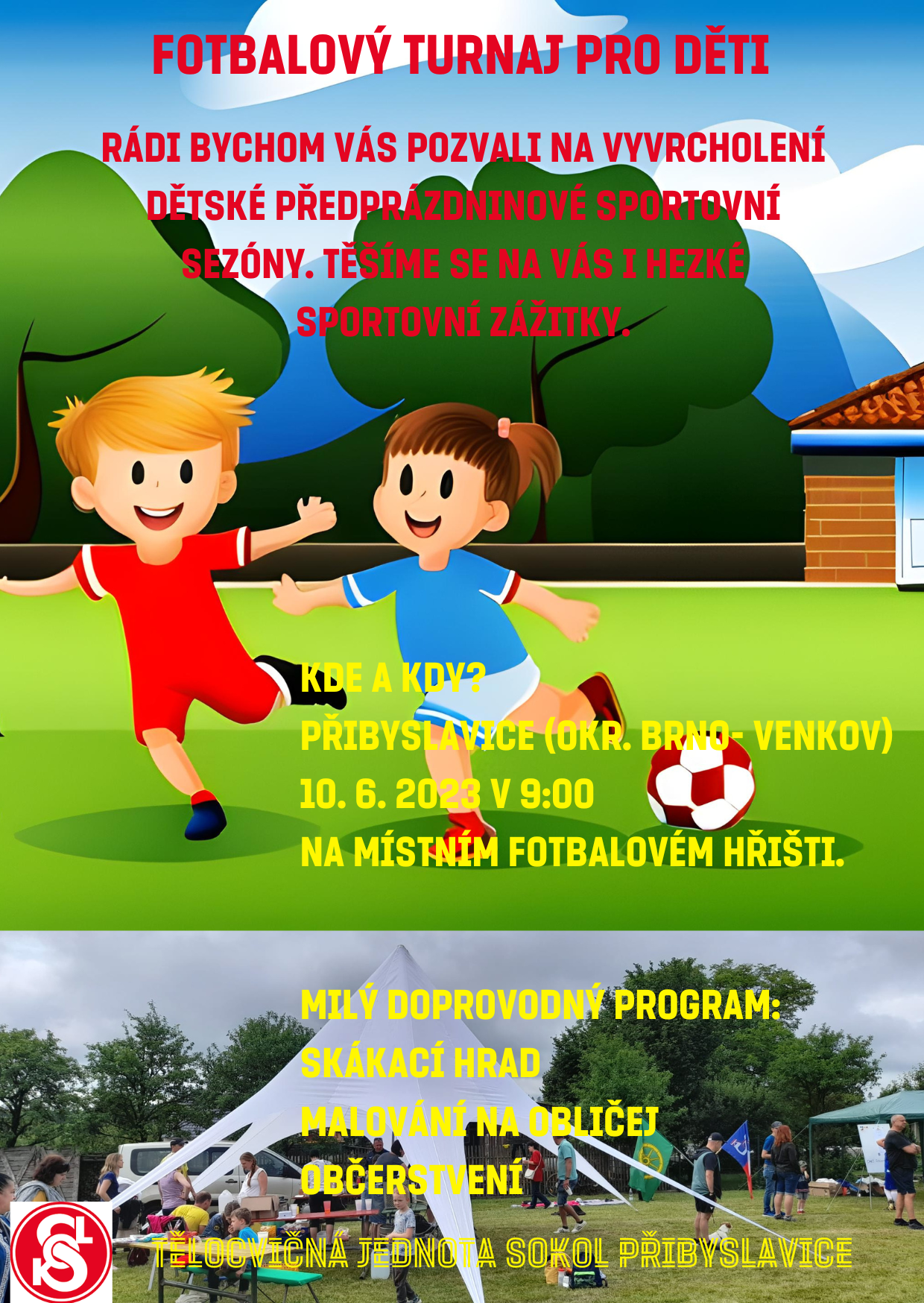 Fotbalový turnaj pro děti. 1