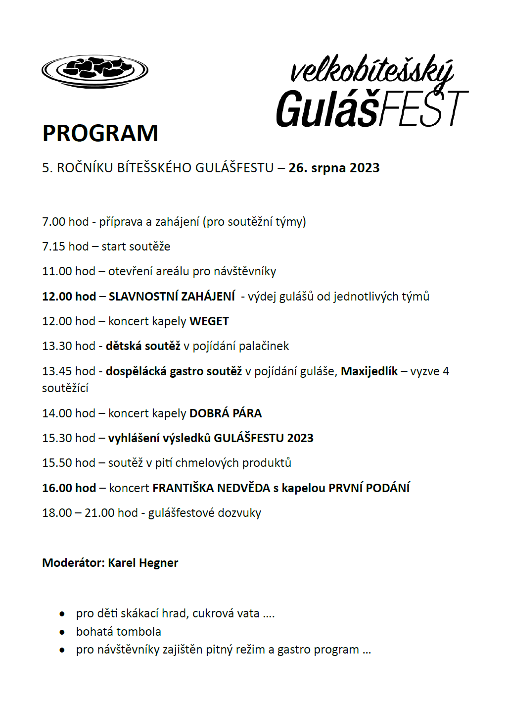Gulášfest program