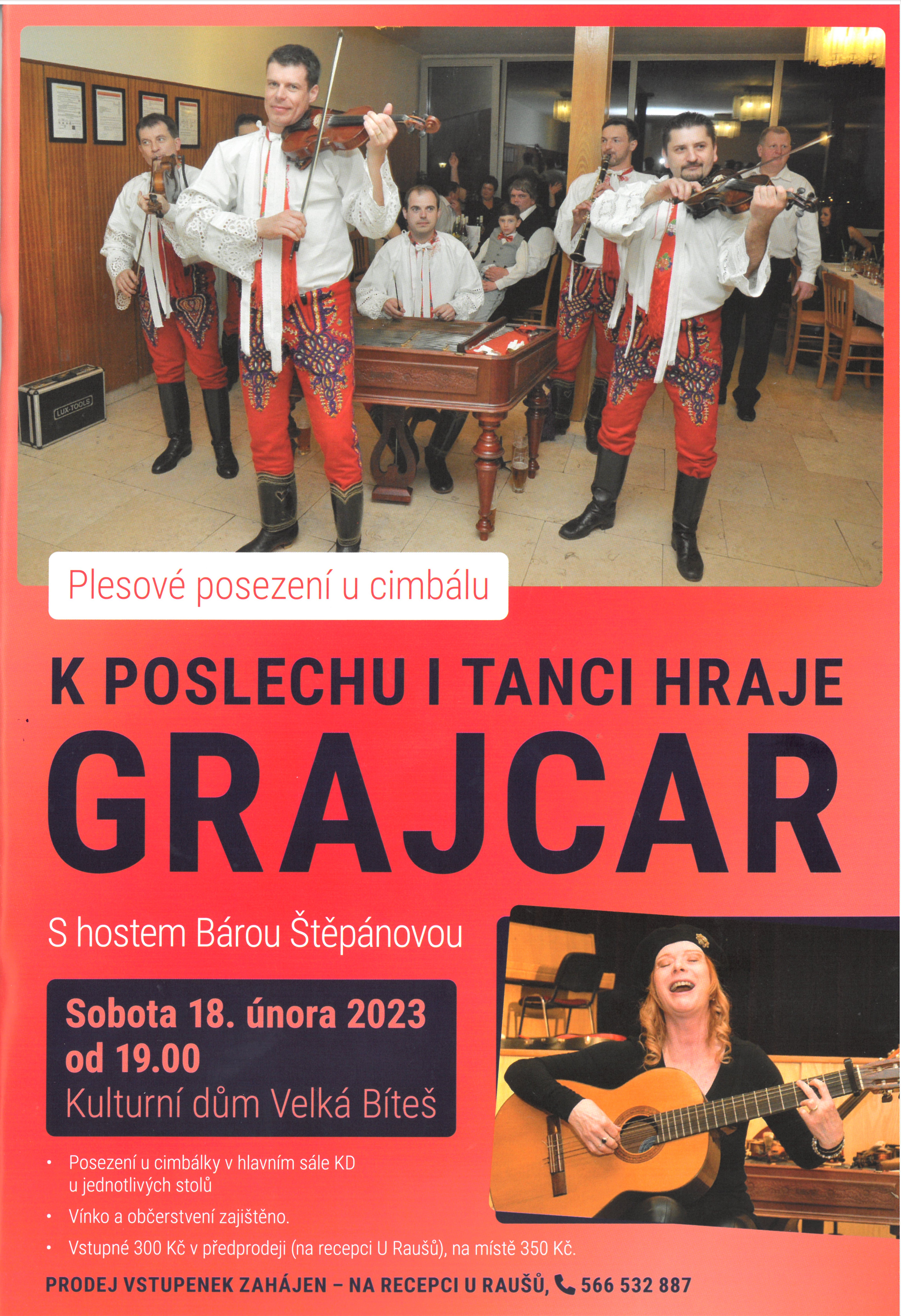 Grajcar plesové posezení s cimbálkou