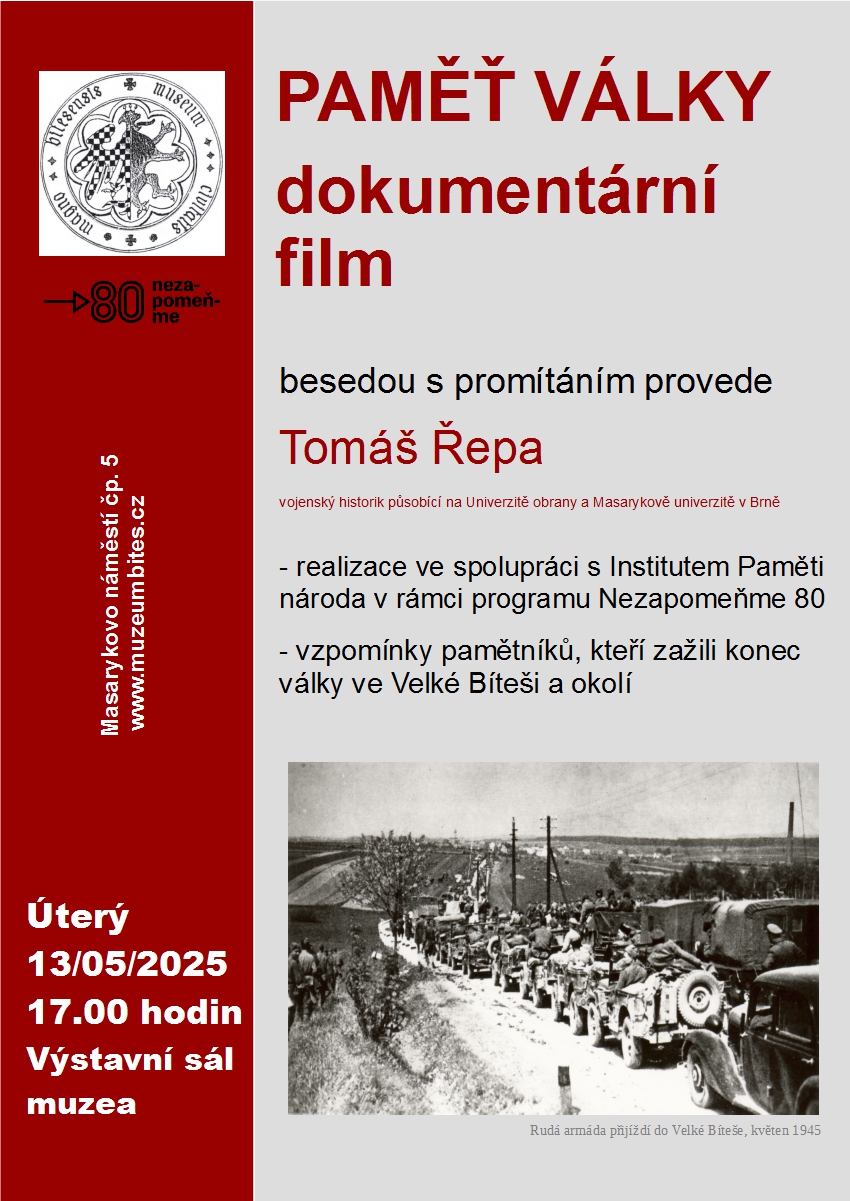Plakát-beseda 80 výročí konce války 002