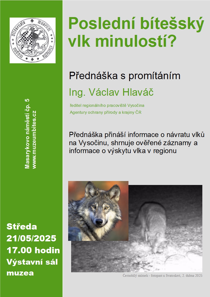 Plakát-přednáška vlci 