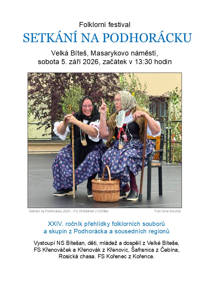 Setkání na Podhorácku 2026