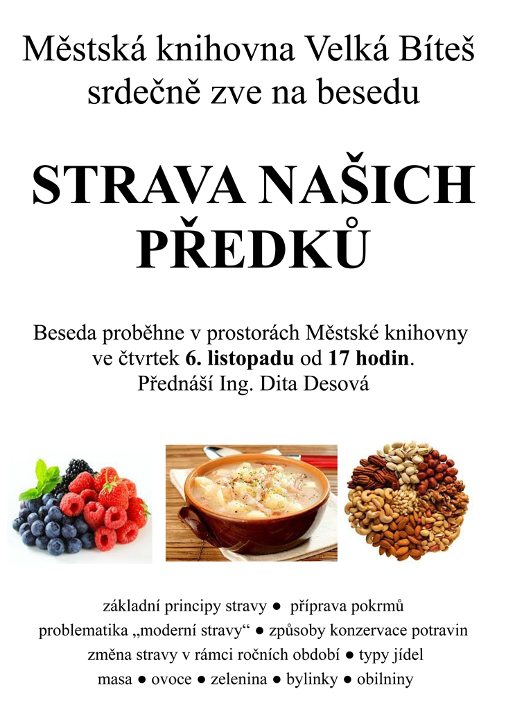 plakátek Strava našich předků