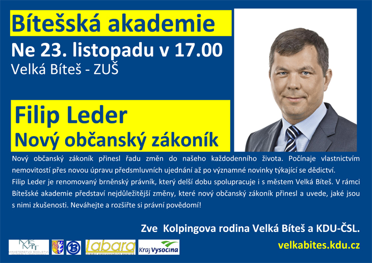 Leder Bitesska akademie-plakatek