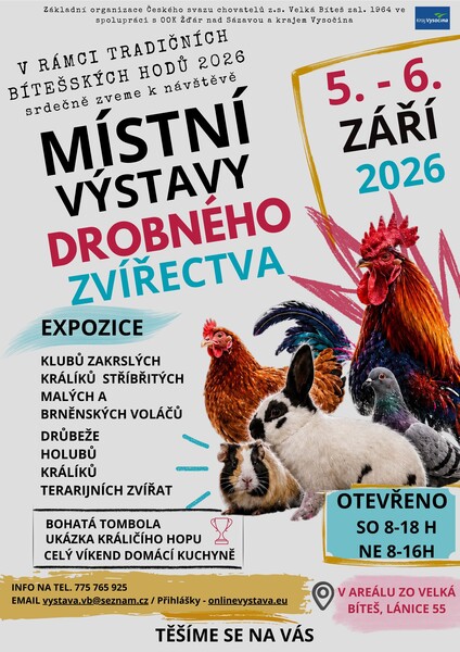 MISTNI ZARI VYSTAVY DROBNÉHO ZVÍŘECTVA 20260714 071859 0000