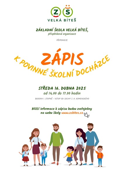 Zápis do 1. tř.  ZŠ