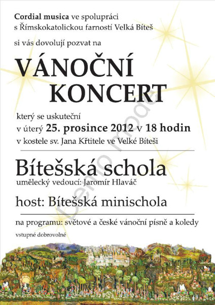 Koncert Bítešská schola 25.12.2012