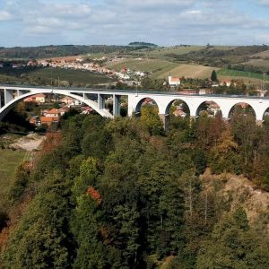 Most Míru na trati Brno - Havlíčkův Brod (19 km)