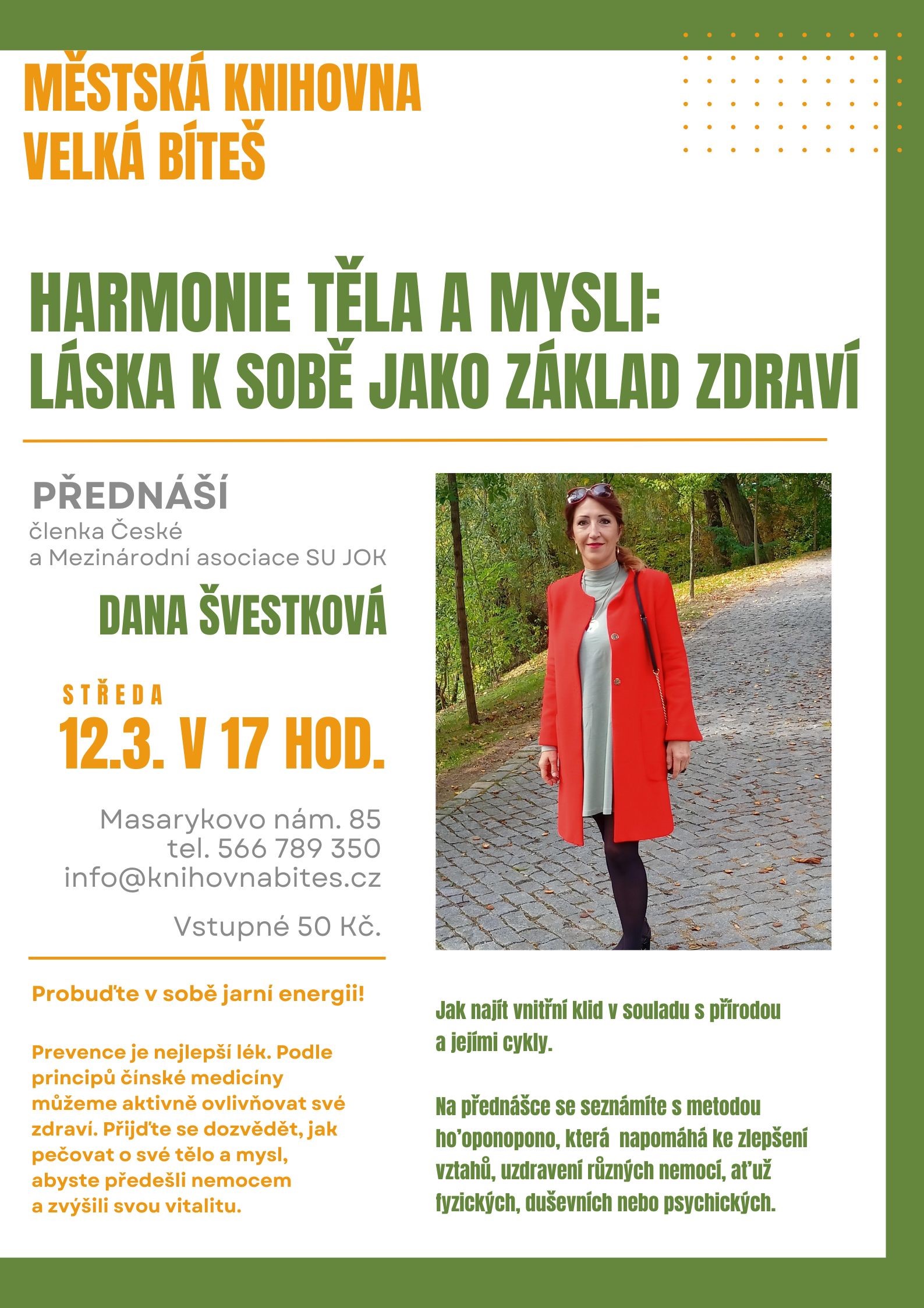 Přednáška - Dana Švestková