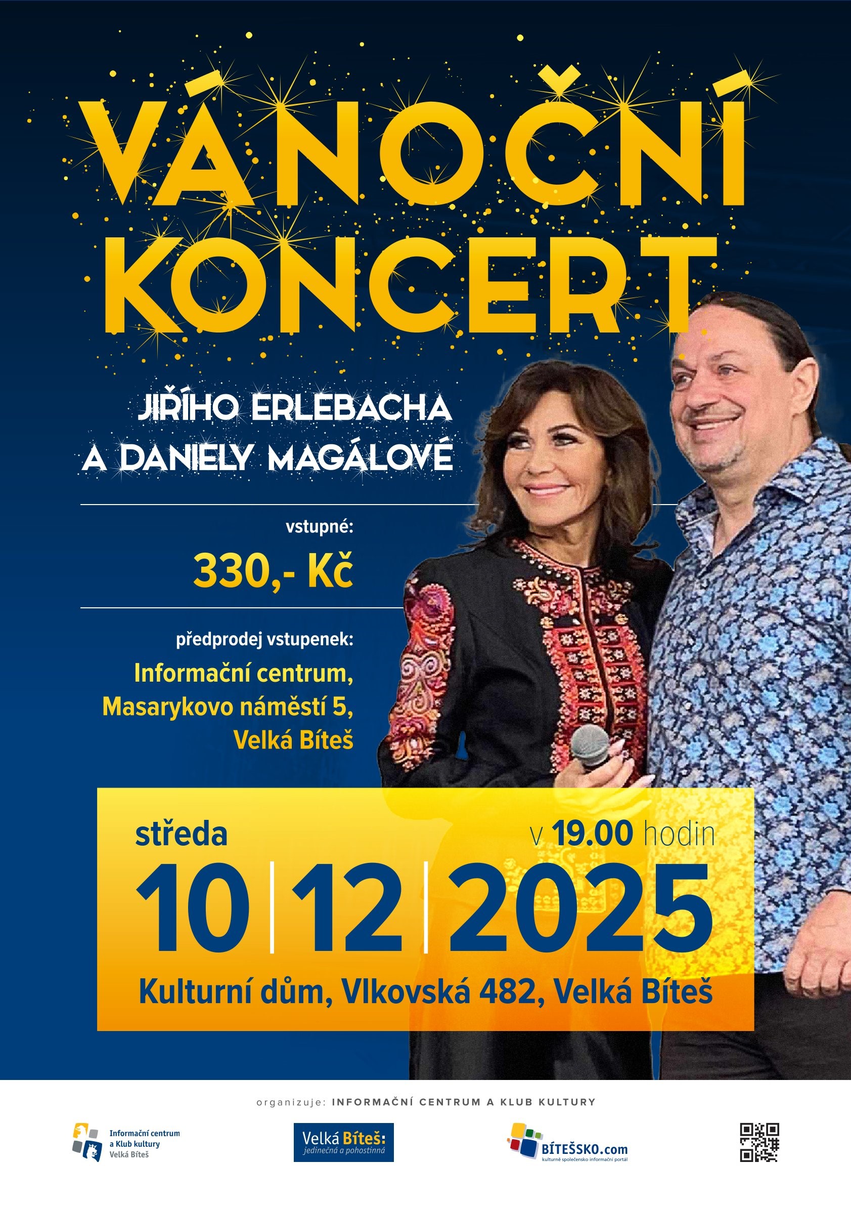 VÁNOČNÍ KONCERT Jiřího Erlebacha a Daniely Magálové