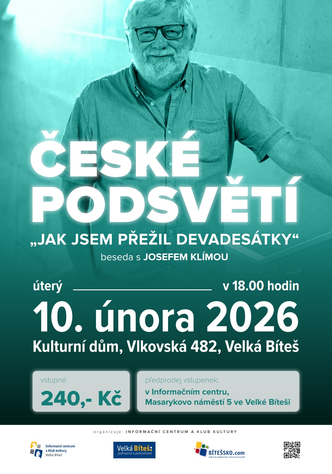 ČESKÉ PODSVĚTÍ. Jak jsem přežil devadesátky - beseda s Josefem Klímou