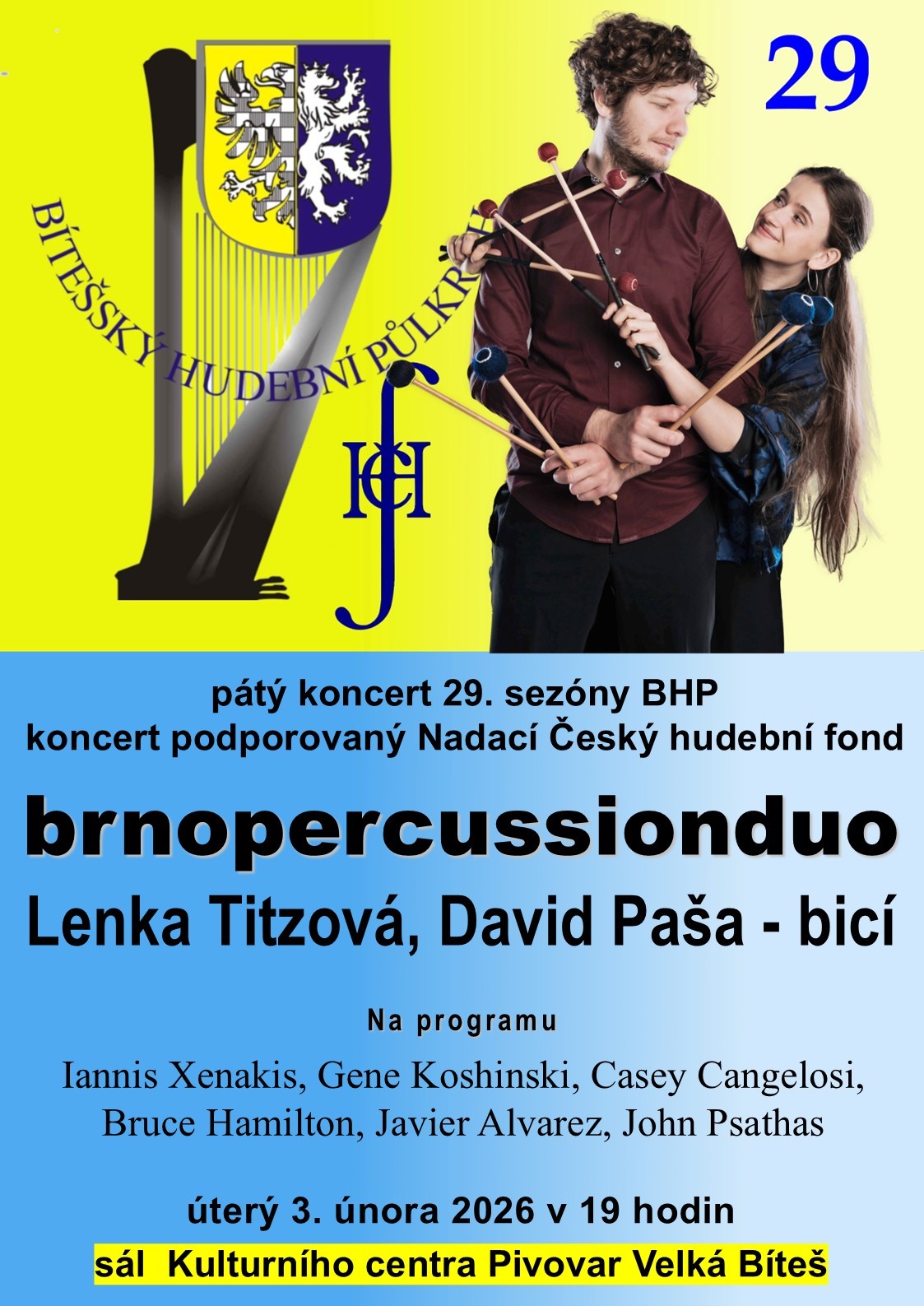 KONCERT BHP - BRNOPERCUSSIONDUO